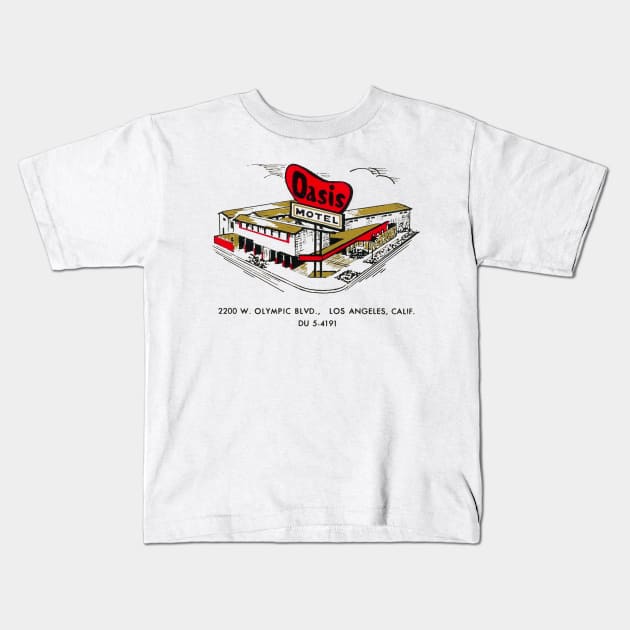 Oasis Motel Kids T-Shirt by MindsparkCreative